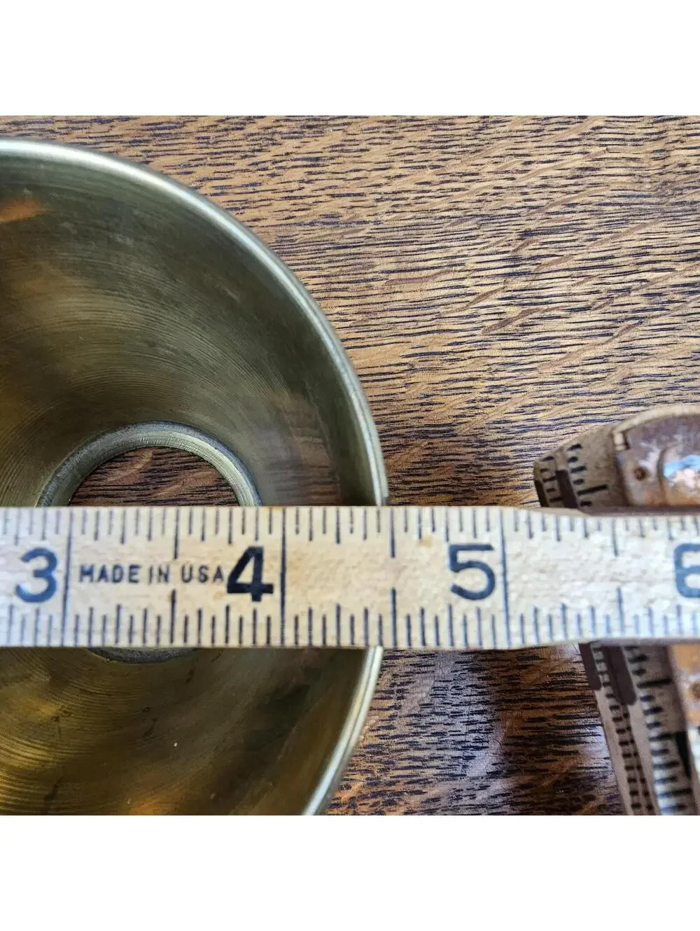 Vintage Spun Brass Cone Lamp Shades, Mid-Century Modern Light Replacement Parts